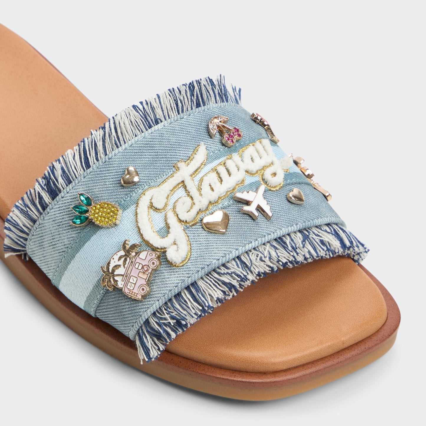 Beachside Denim Women's Flats - Slide sandal Aldo Denim