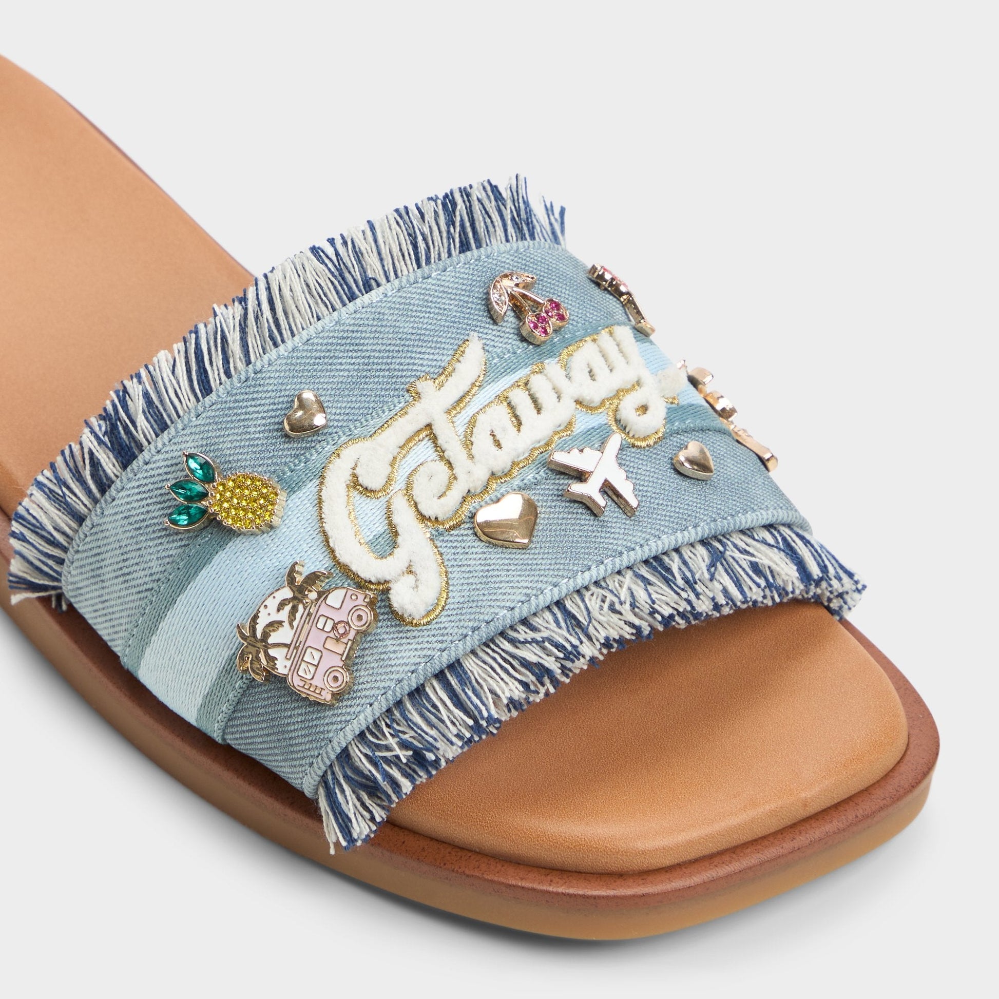 Beachside Denim Women's Flats - Slide sandal Aldo Denim