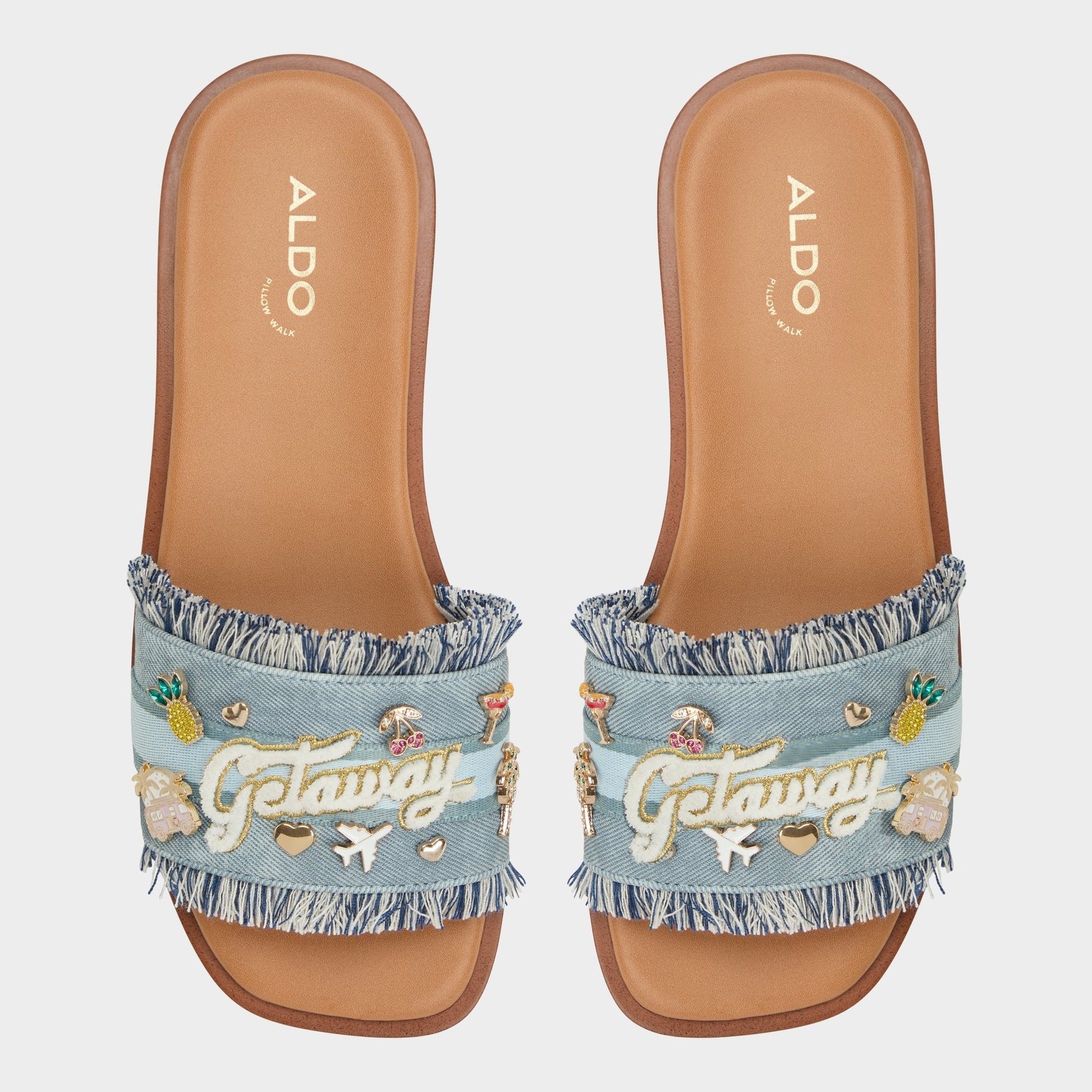 Beachside Denim Women's Flats - Slide sandal Aldo Denim