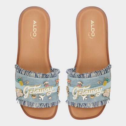 Beachside Denim Women's Flats - Slide sandal Aldo Denim