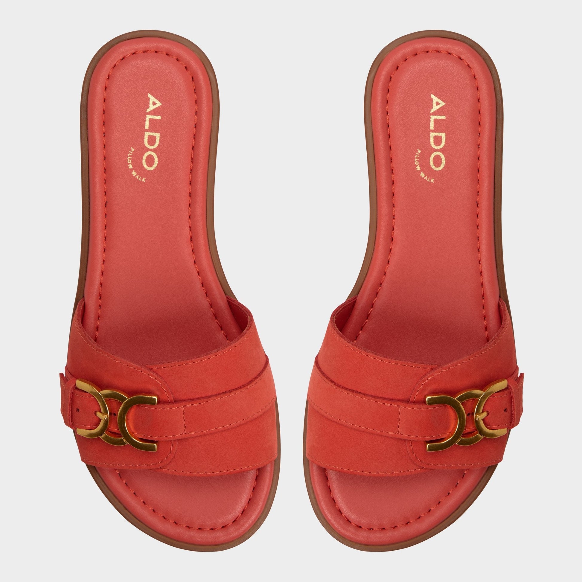 Dallaedar Medium Red Women's Flats - Slide sandal Aldo Medium Red