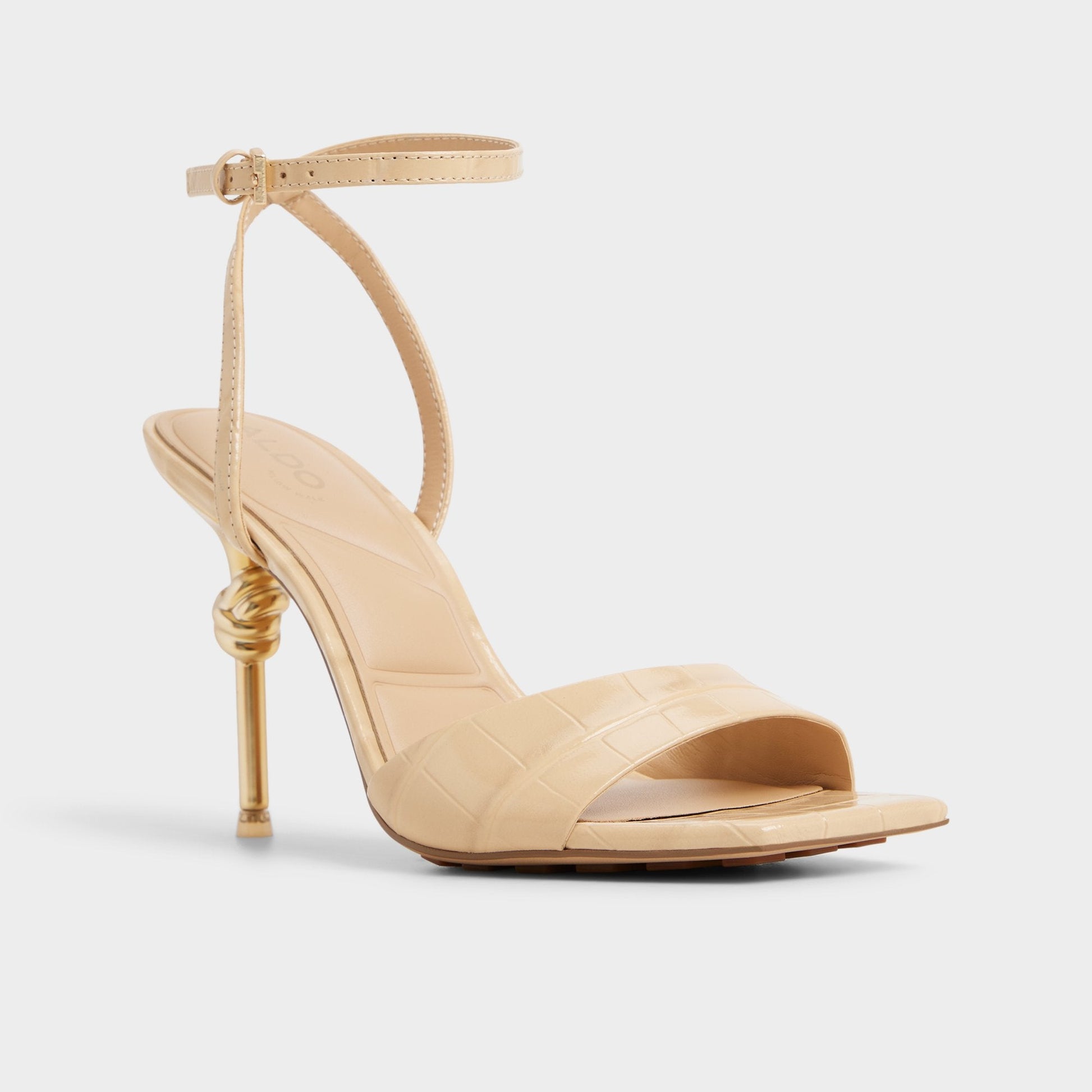 Harmonious in Medium Beige - Strappy heeled sandal Aldo Medium Beige