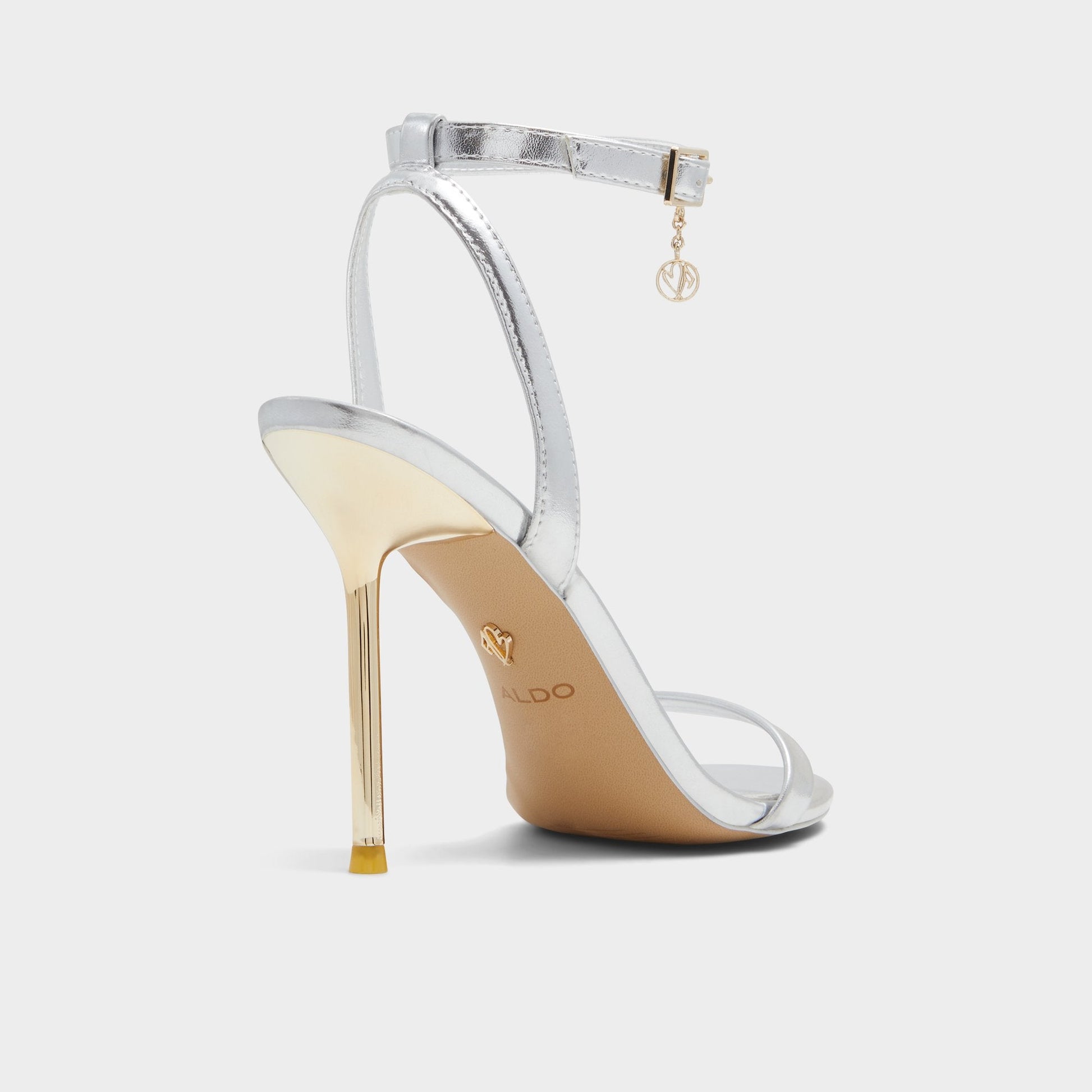 Maristou Silver Women's Strappy sandals - Strappy heeled sandal Aldo Silver