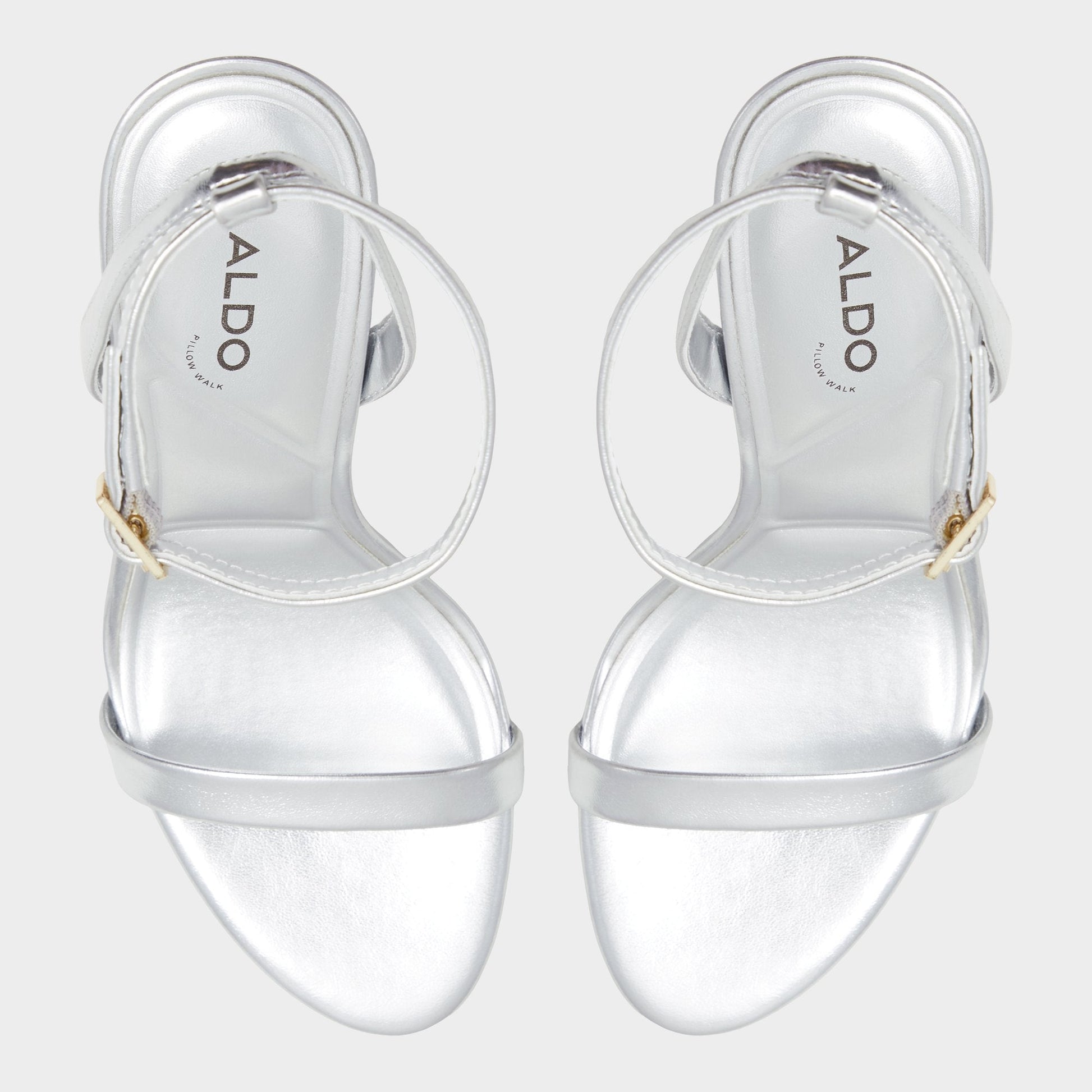 Maristou Silver Women's Strappy sandals - Strappy heeled sandal Aldo Silver