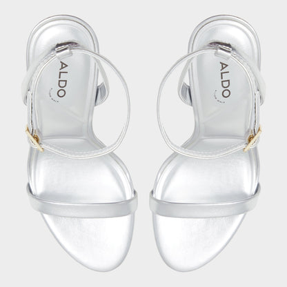 Maristou Silver Women's Strappy sandals - Strappy heeled sandal Aldo Silver