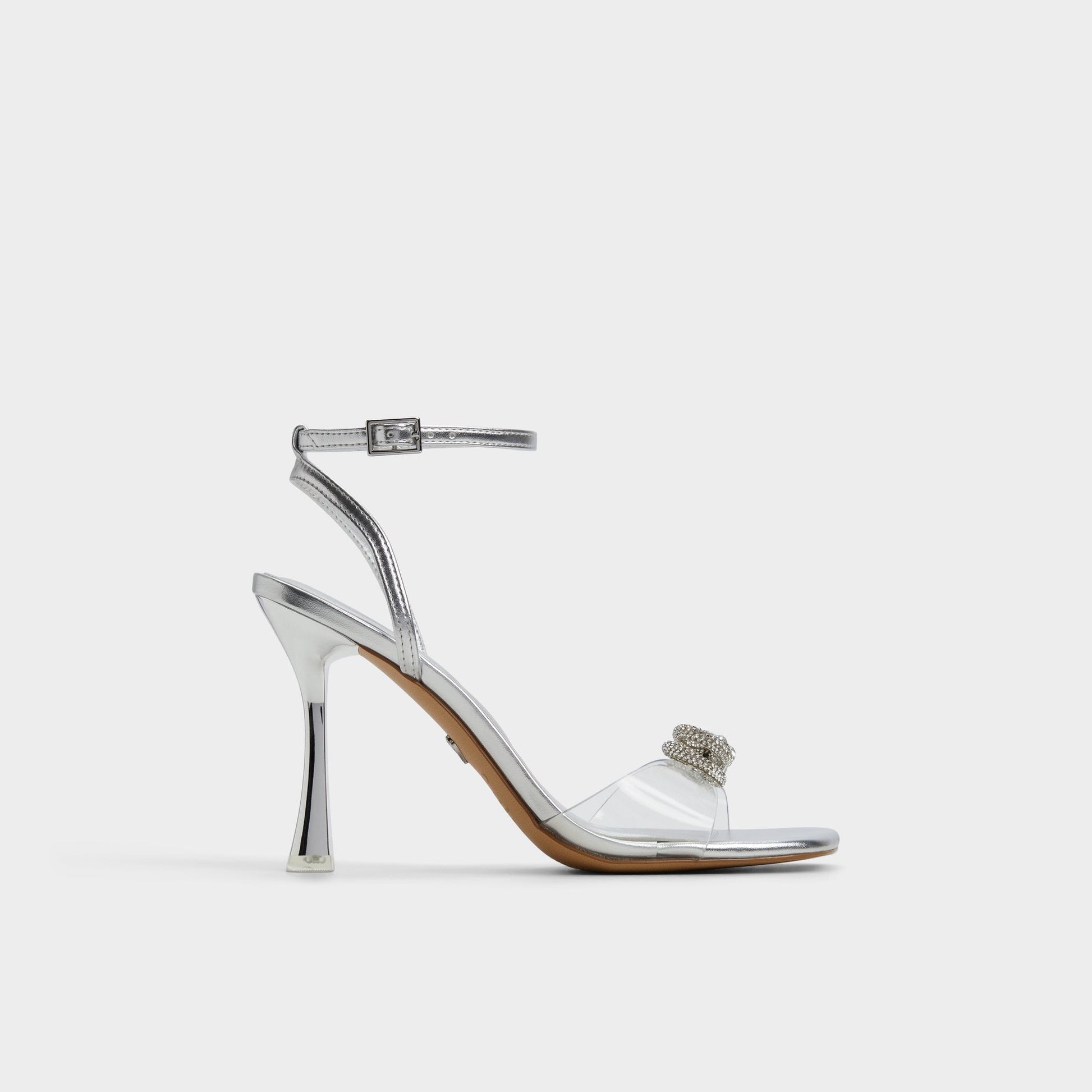 Ozley Silver Women's Strappy Heels - Strappy heeled sandal Aldo Silver