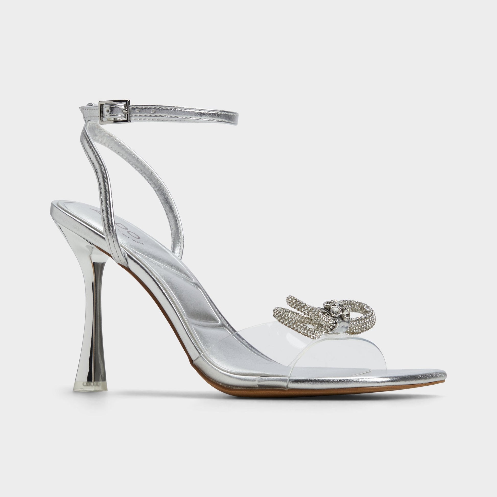 Ozley Silver Women's Strappy Heels - Strappy heeled sandal Aldo Silver