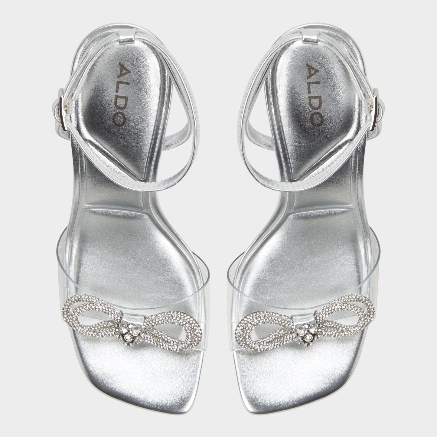 Ozley Silver Women's Strappy Heels - Strappy heeled sandal Aldo Silver