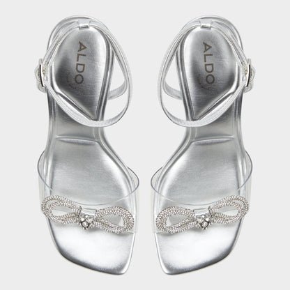 Ozley Silver Women's Strappy Heels - Strappy heeled sandal Aldo Silver