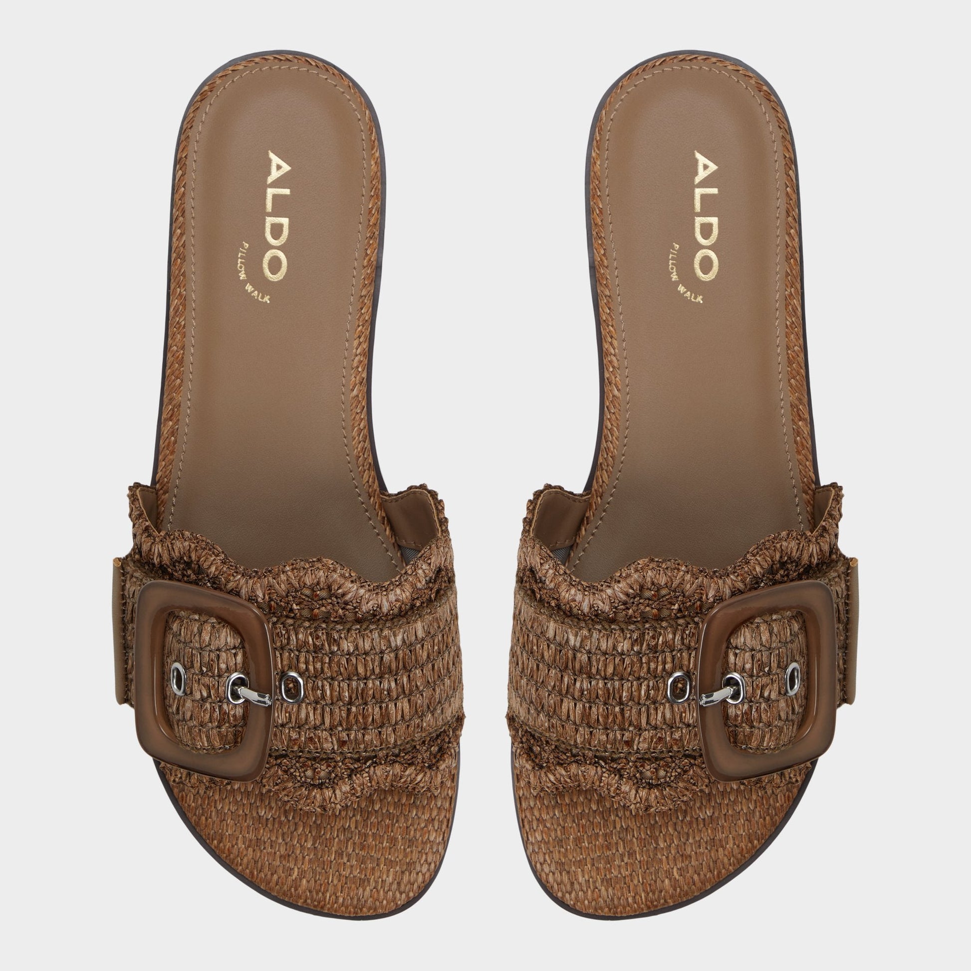 Wavysally in Light Brown - Slide sandal Aldo Light brown