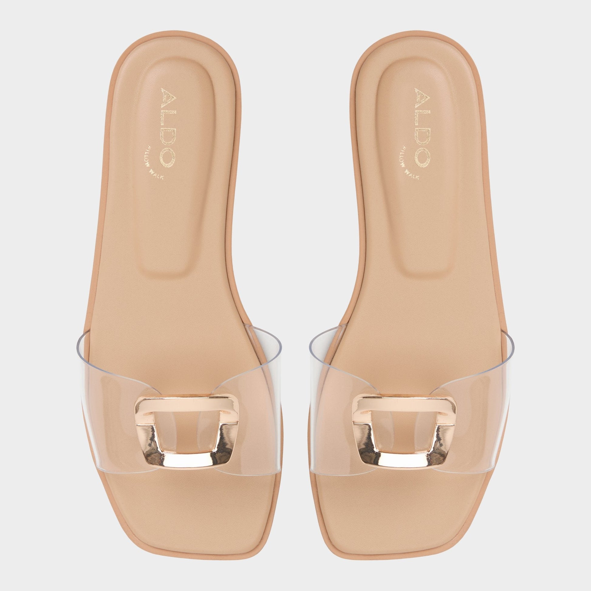 Tidella Clear Women's Flats - Slide sandal Aldo Clear