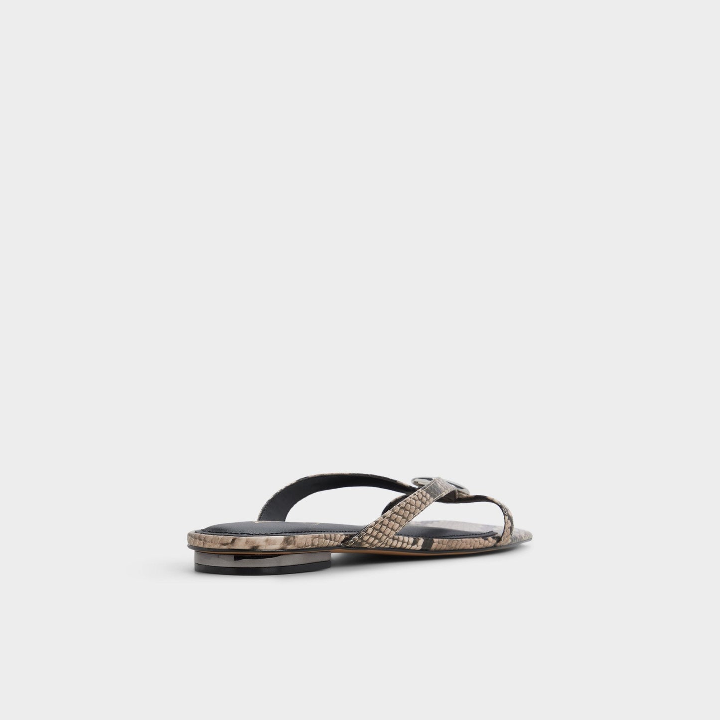 Iliria White/Black Women's Flats - Slide sandal Aldo White/black