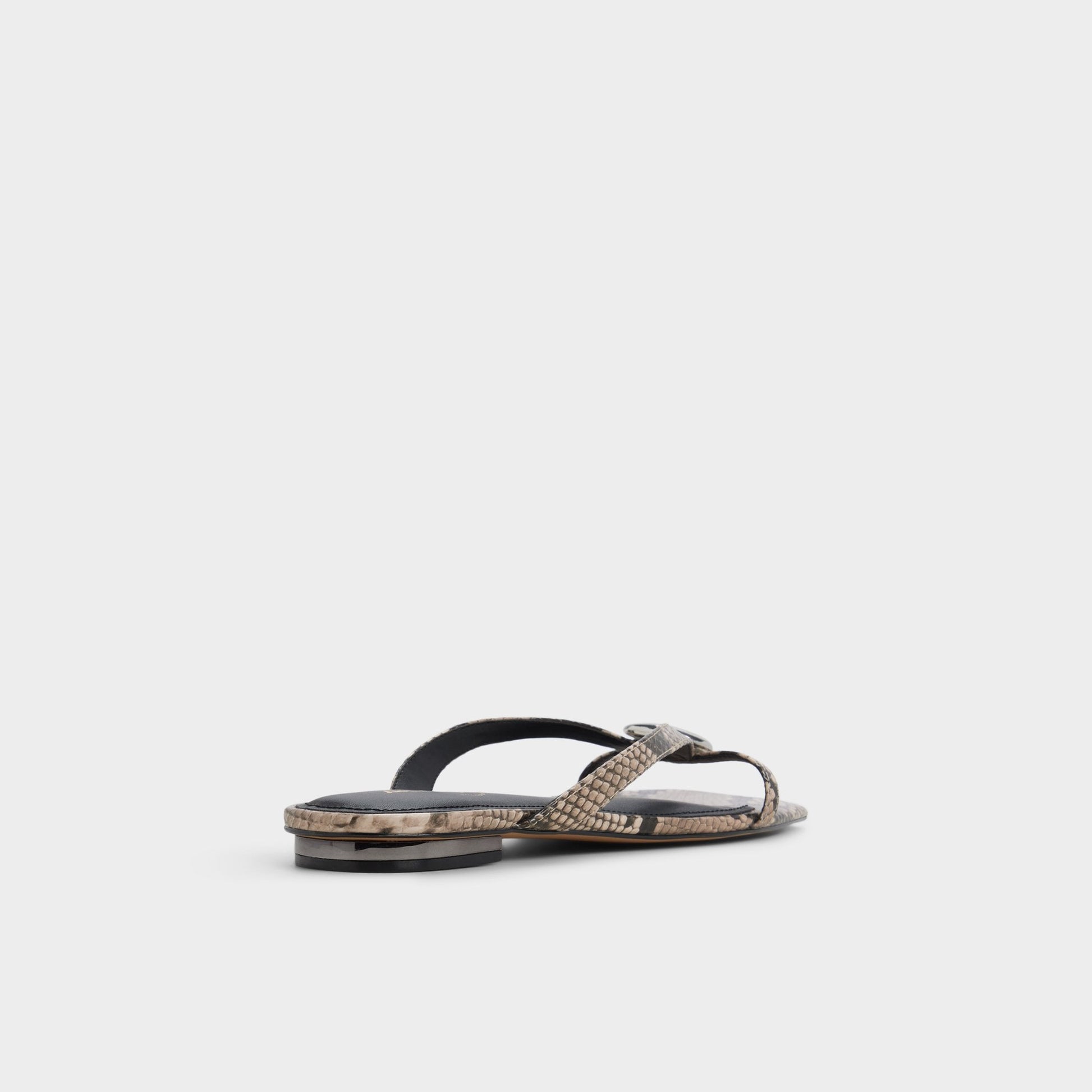 Iliria White/Black Women's Flats - Slide sandal Aldo White/black