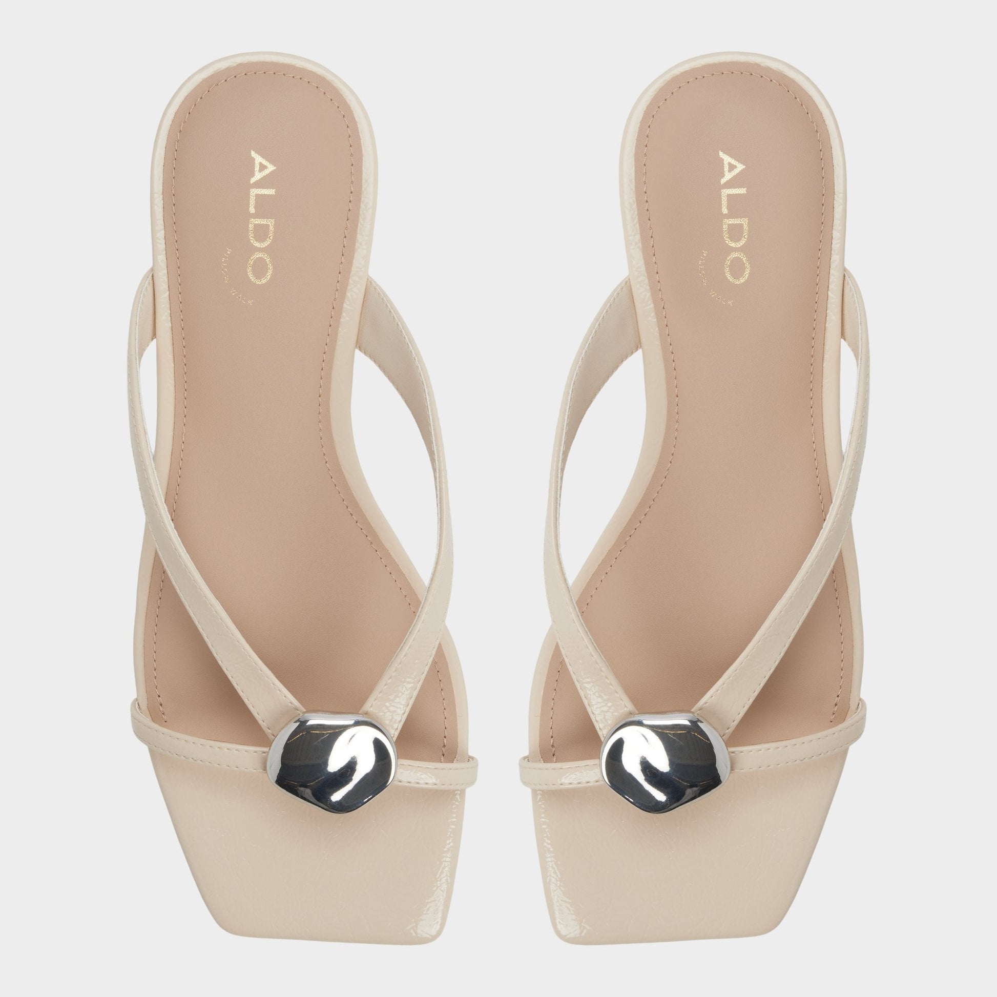 Iliria Beige Women's Flats - Slide sandal Aldo Beige