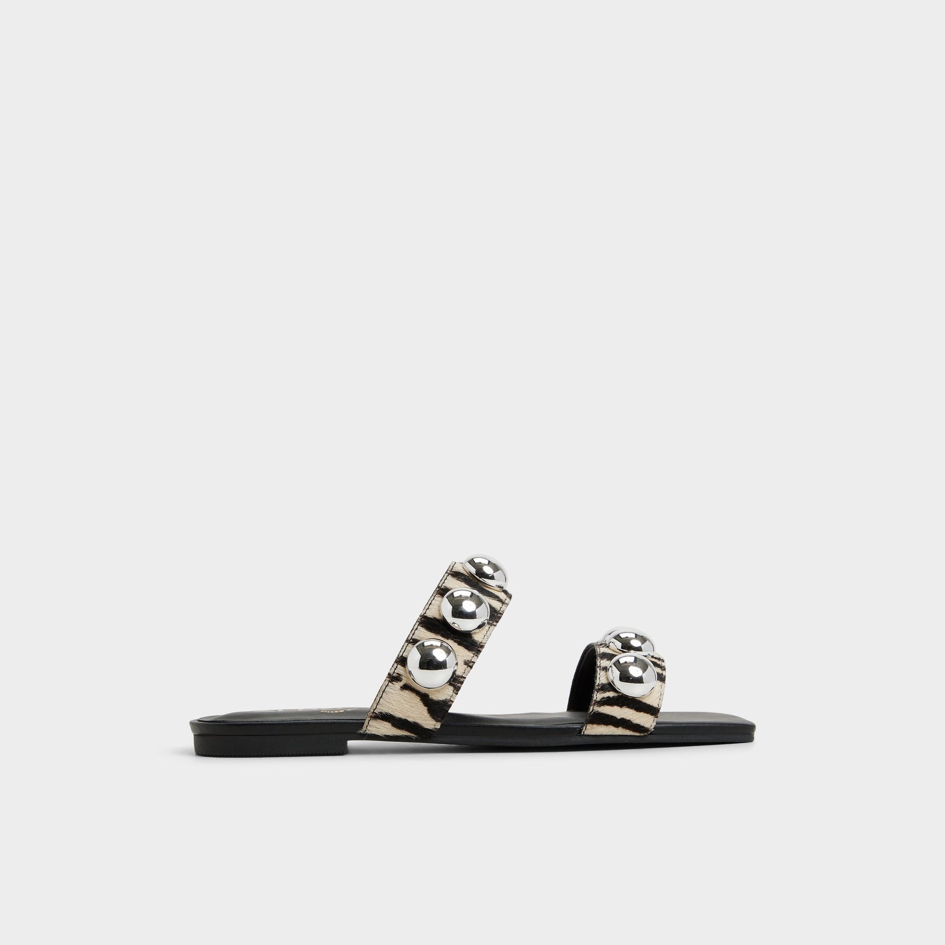Katalena in White Black - Slide sandal Aldo White/Black