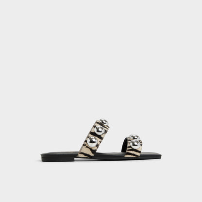 Katalena in White Black - Slide sandal Aldo White/Black