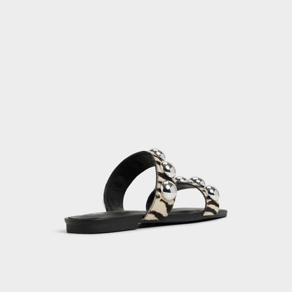 Katalena in White Black - Slide sandal Aldo White/Black