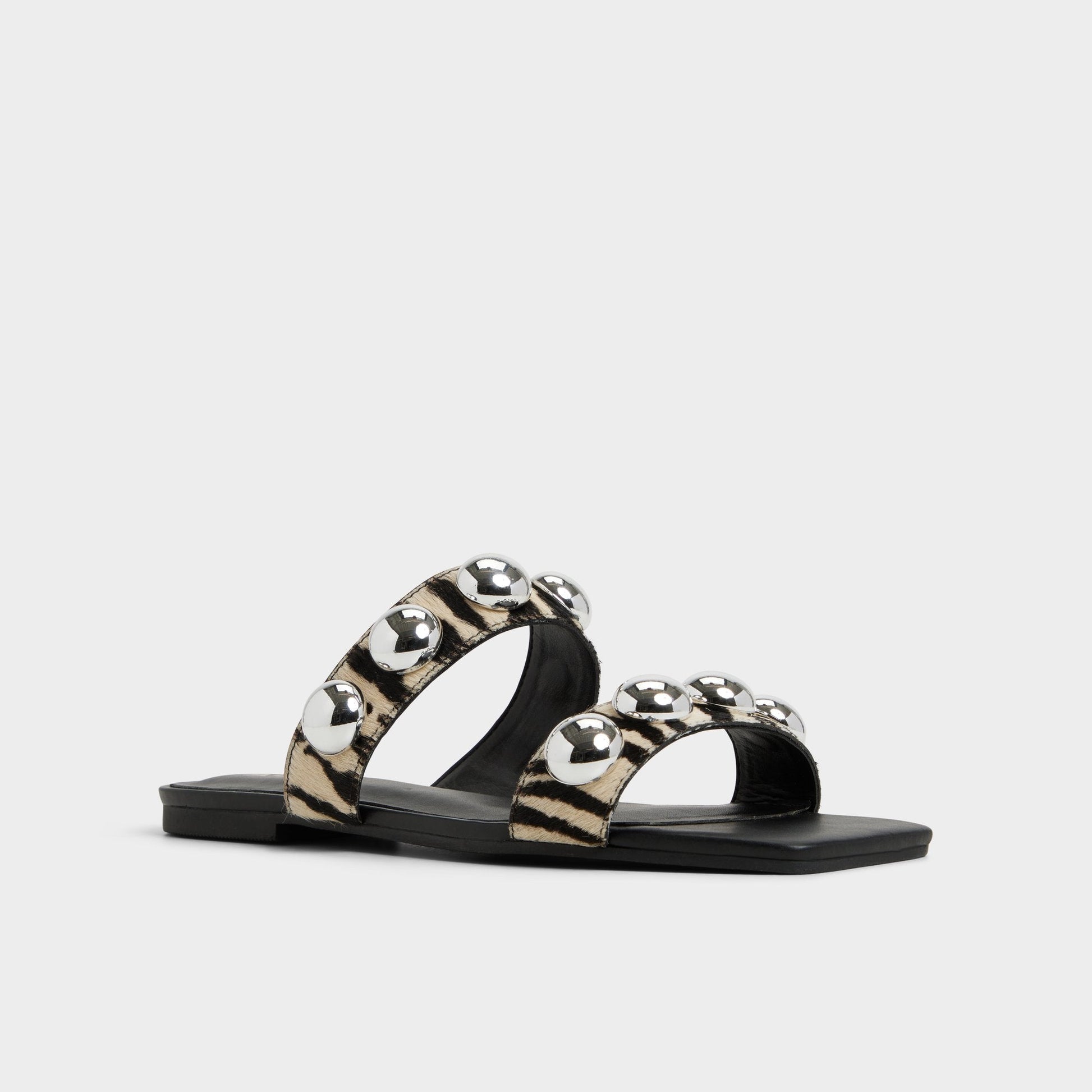 Katalena in White Black - Slide sandal Aldo White/Black