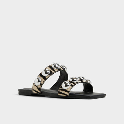 Katalena in White Black - Slide sandal Aldo White/Black