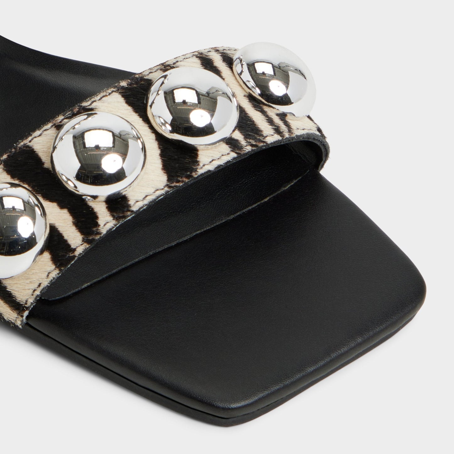 Katalena in White Black - Slide sandal Aldo White/Black