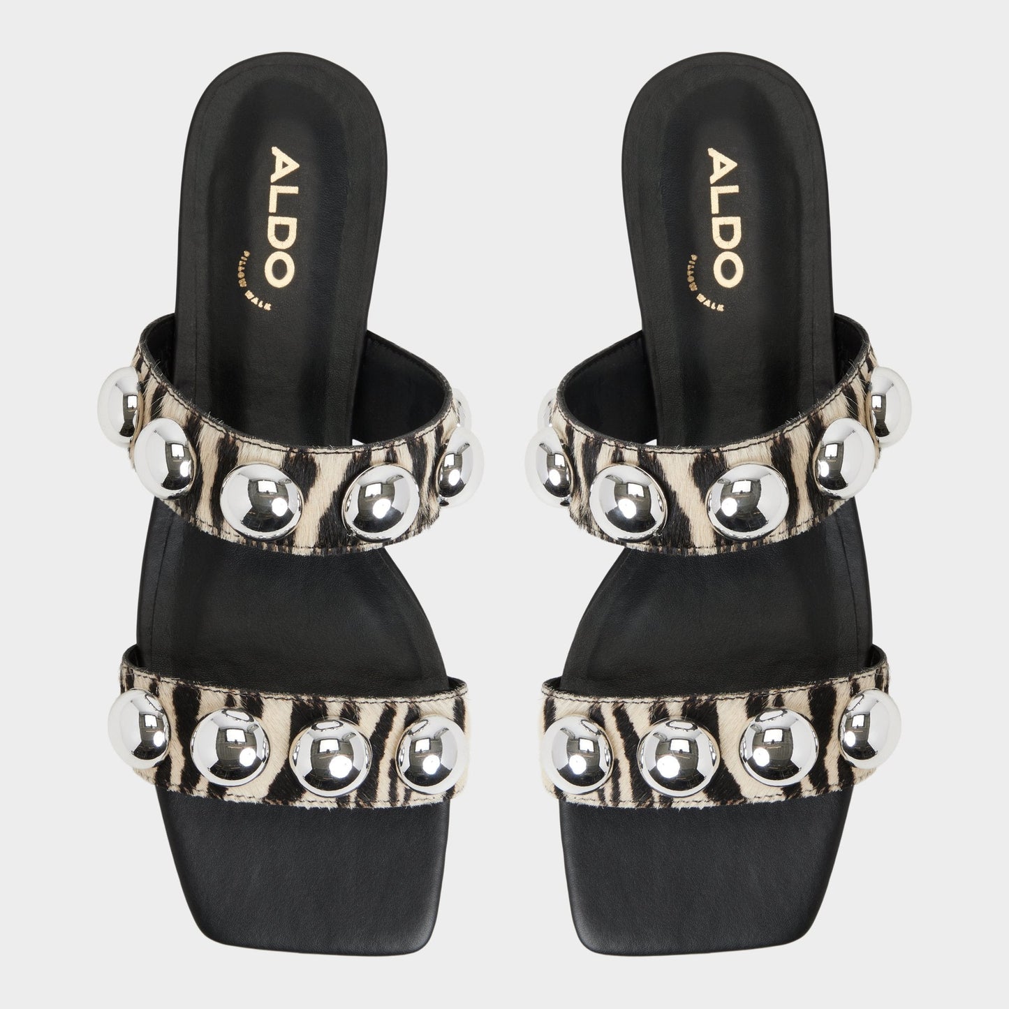 Katalena in White Black - Slide sandal Aldo White/Black