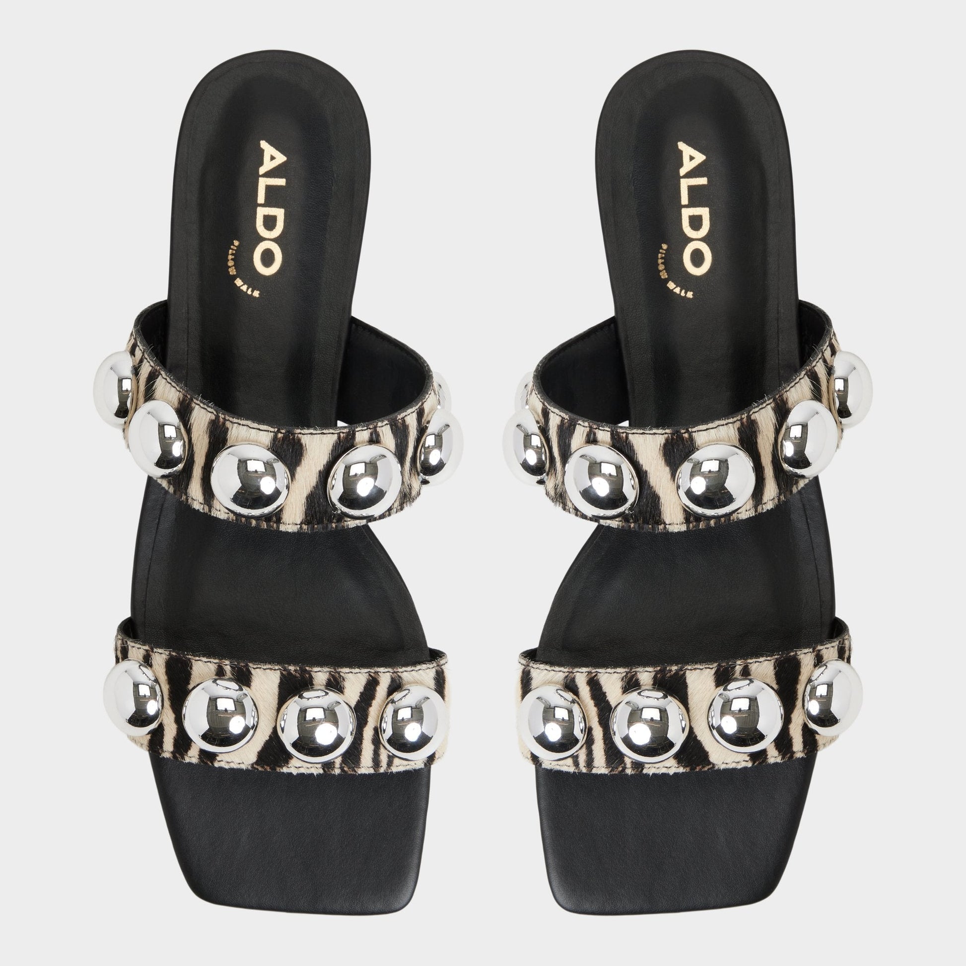 Katalena in White Black - Slide sandal Aldo White/Black