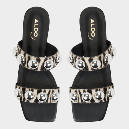 Katalena in White Black - Slide sandal Aldo White/Black