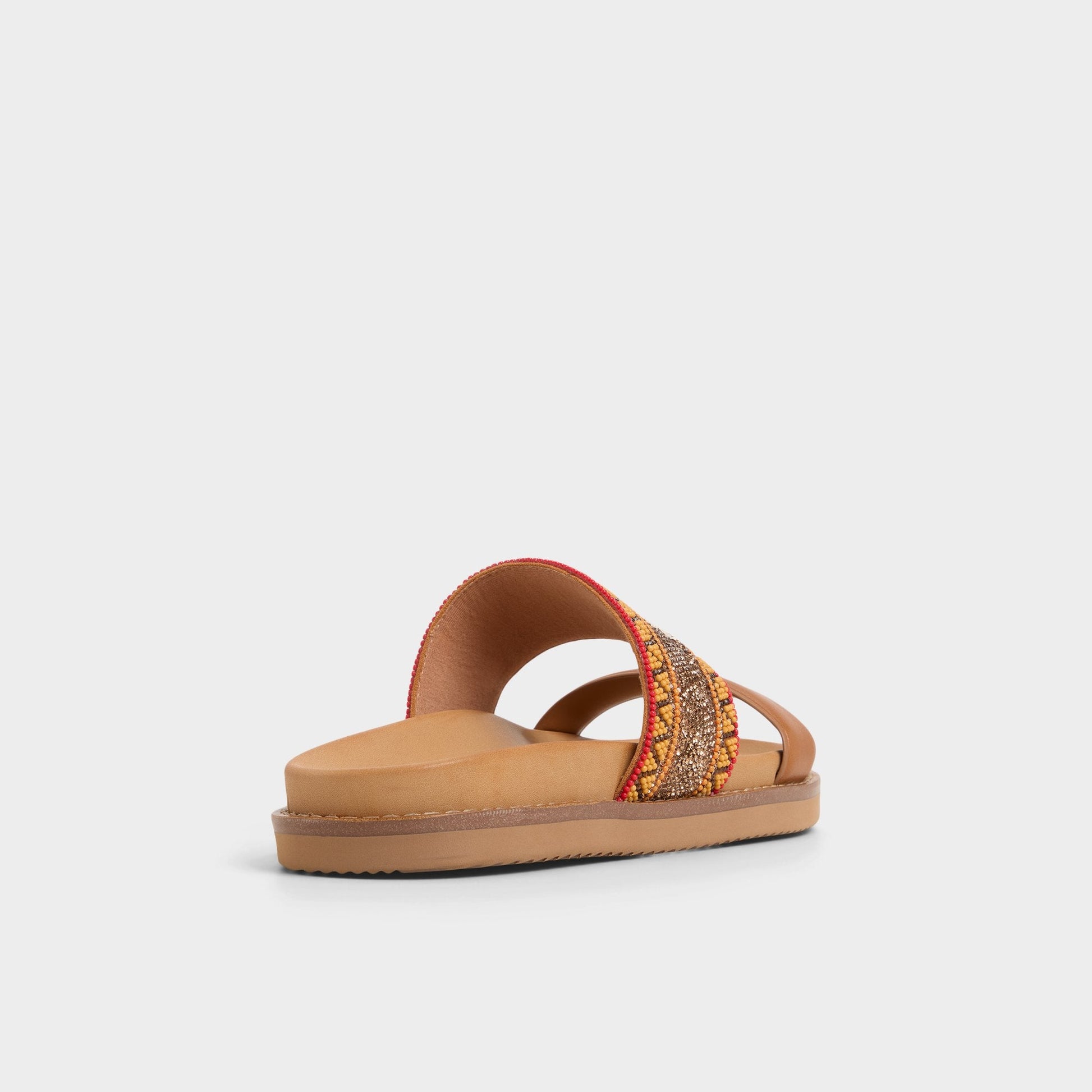 Beachvacay Brown Multi Women's Footbed sandals -  Aldo Brown multi