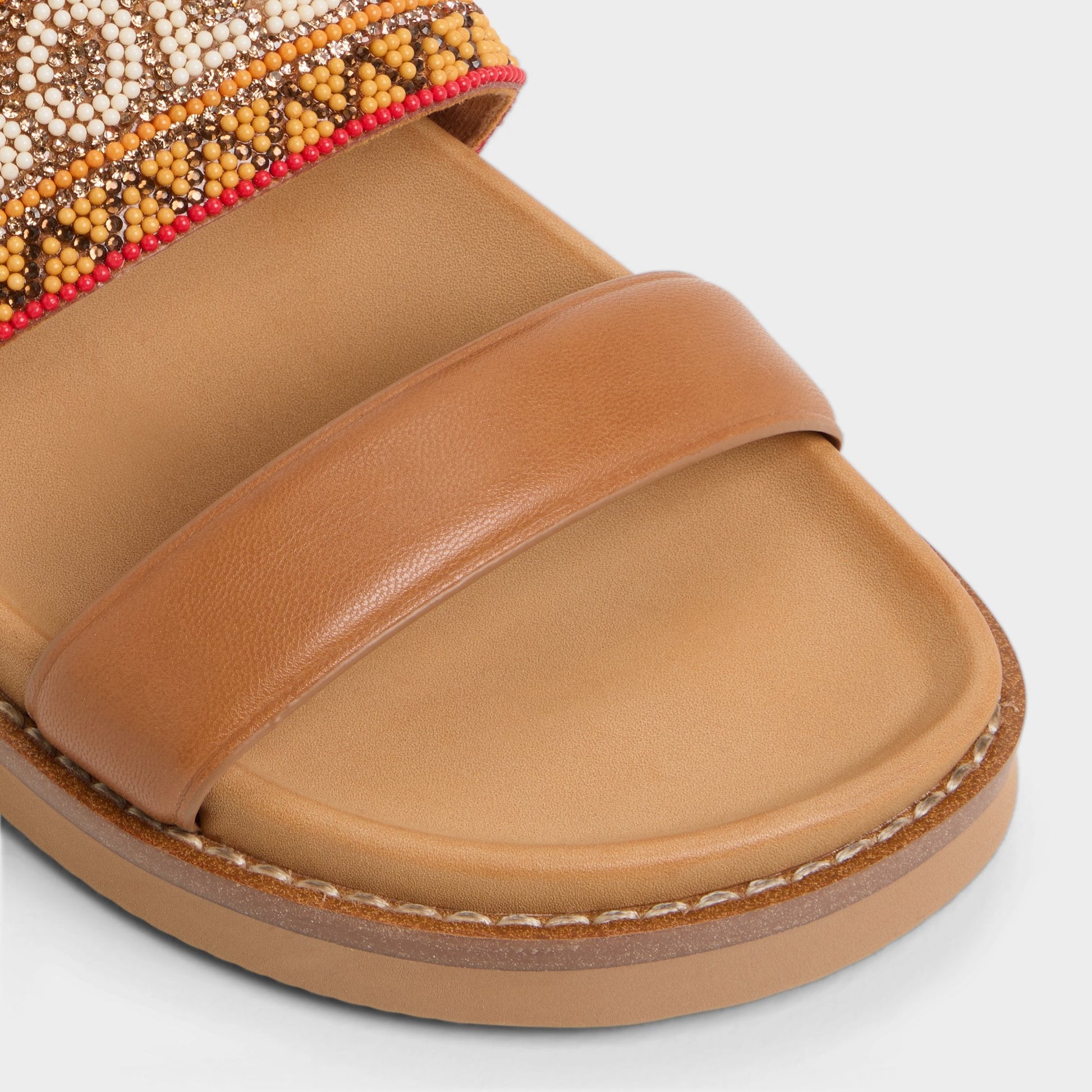 Beachvacay Brown Multi Women's Footbed sandals -  Aldo Brown multi