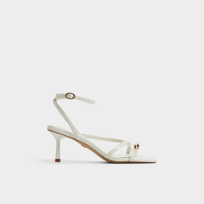 Elodiah White/Bone Women's Travel essentials - Strappy heeled sandal, Stiletto heel Aldo White/bone