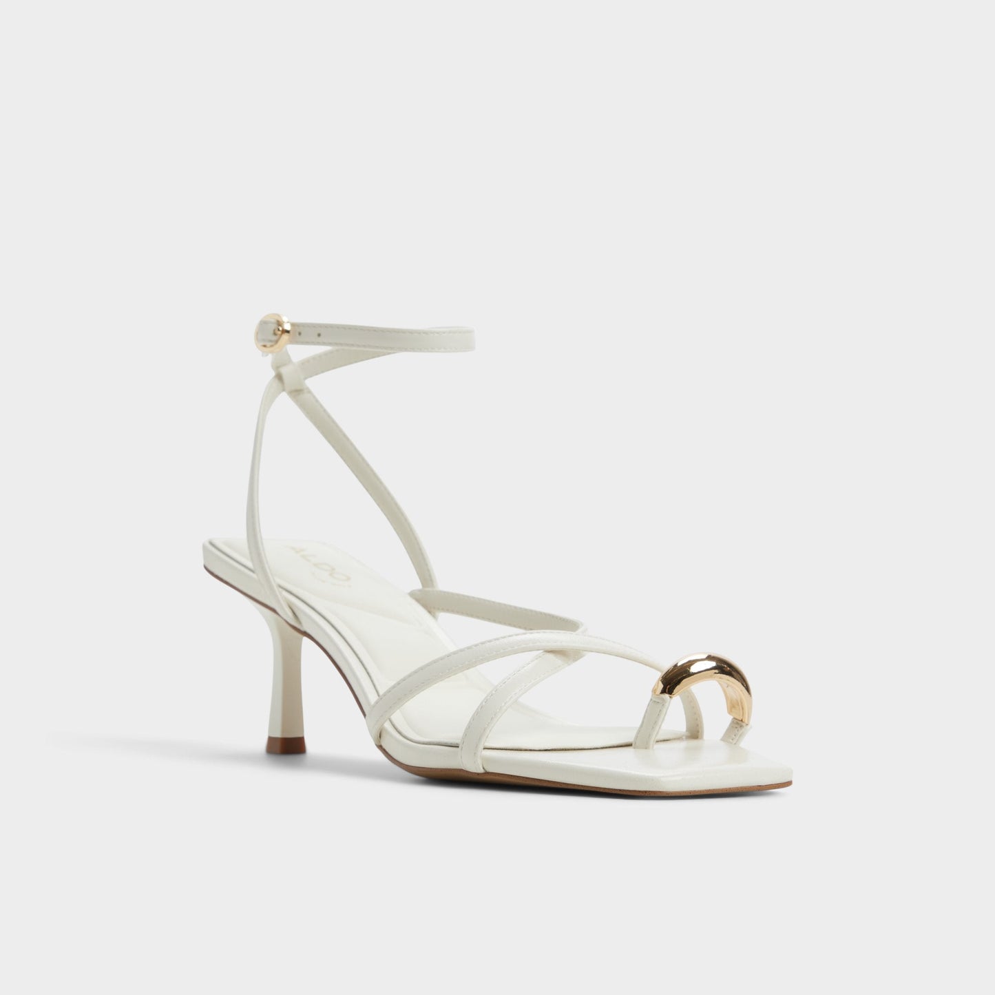 Elodiah White/Bone Women's Travel essentials - Strappy heeled sandal, Stiletto heel Aldo White/bone