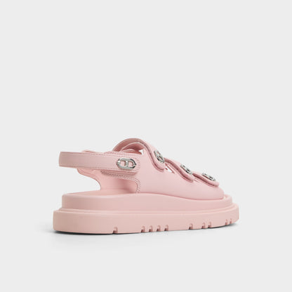 Halendar Light Pink Women's Footbed sandals - Footbed sandal, Footbed sandal Aldo Light Pink
