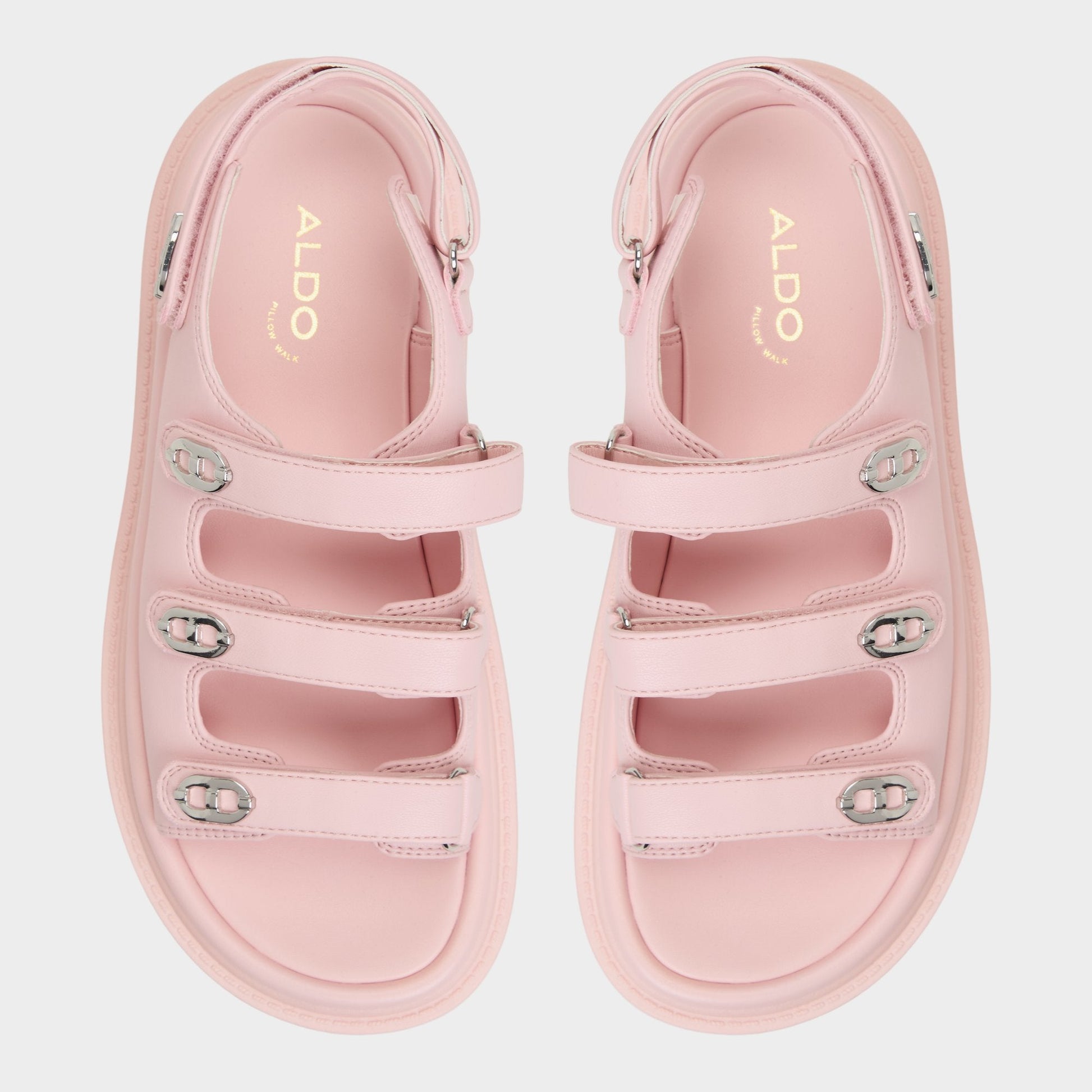 Halendar Light Pink Women's Footbed sandals - Footbed sandal, Footbed sandal Aldo Light Pink