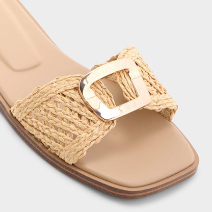 Tidella Natural Women's Flats - Slide sandal Aldo Natural