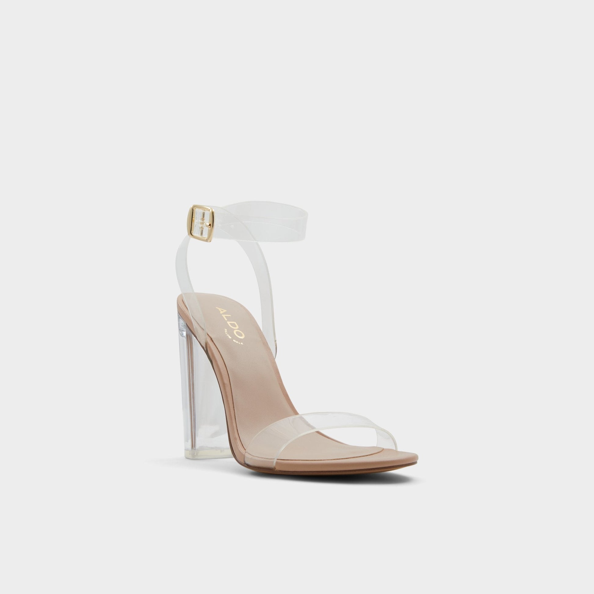 Aniwien Bone Women's Strappy sandals - Strappy heeled sandal, Block heel Aldo Bone