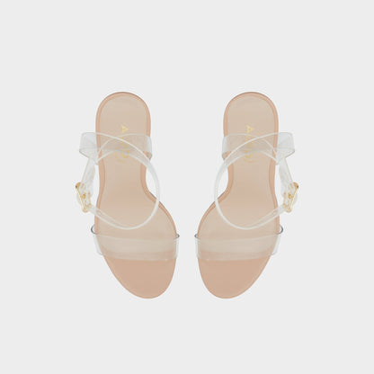 Aniwien Bone Women's Strappy sandals - Strappy heeled sandal, Block heel Aldo Bone