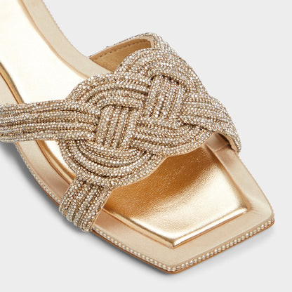 Karlina in Gold - Slide sandal Aldo Gold