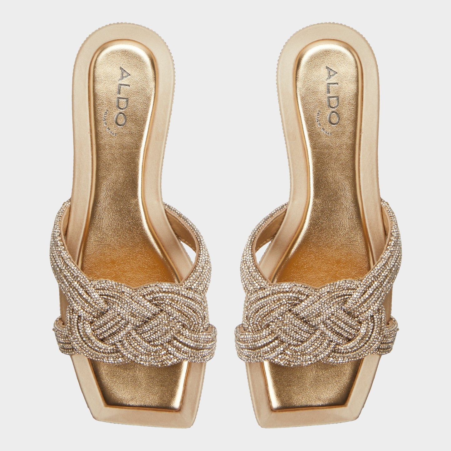 Karlina in Gold - Slide sandal Aldo Gold
