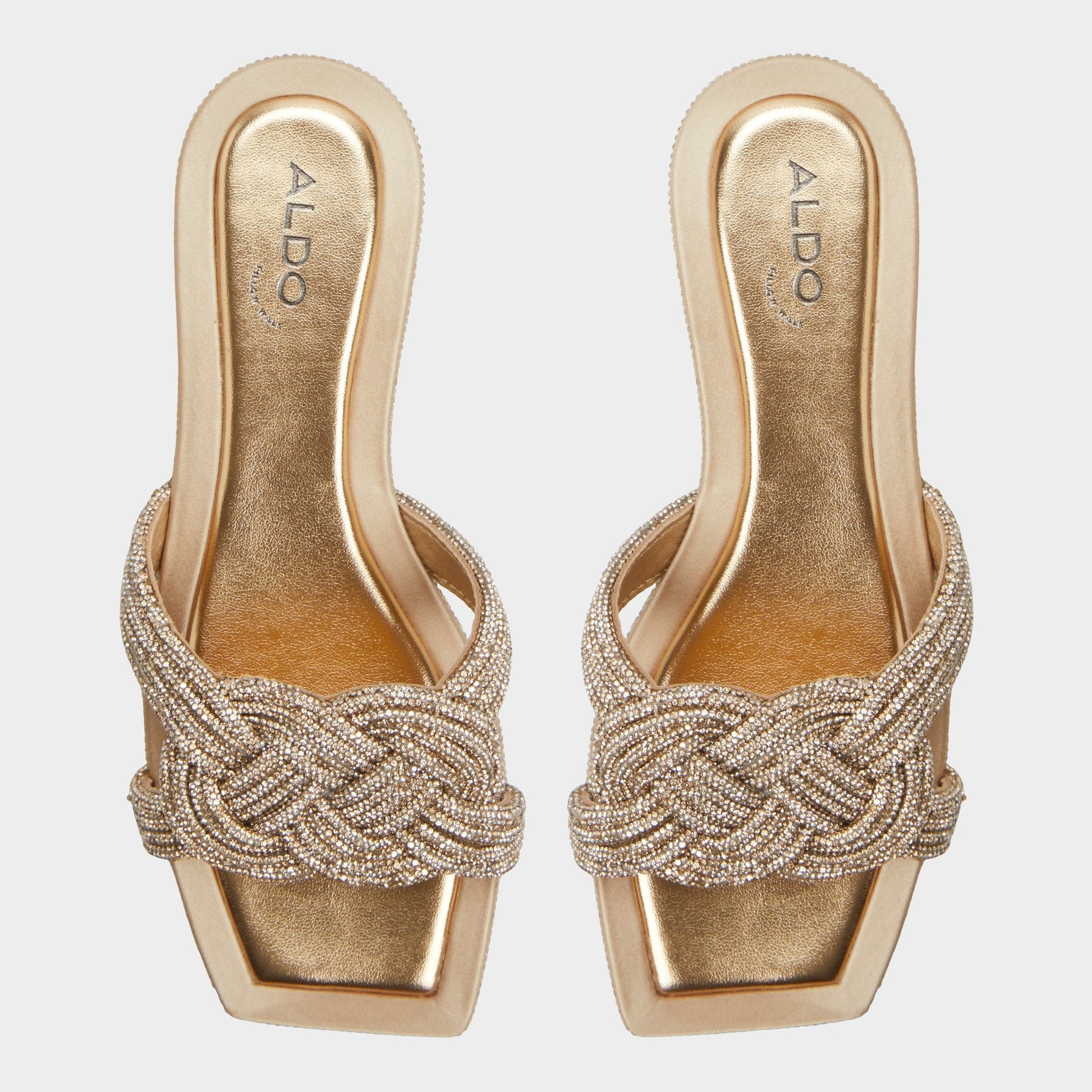 Karlina in Gold - Slide sandal Aldo Gold
