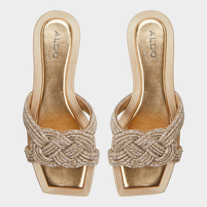 Karlina in Gold - Slide sandal Aldo Gold