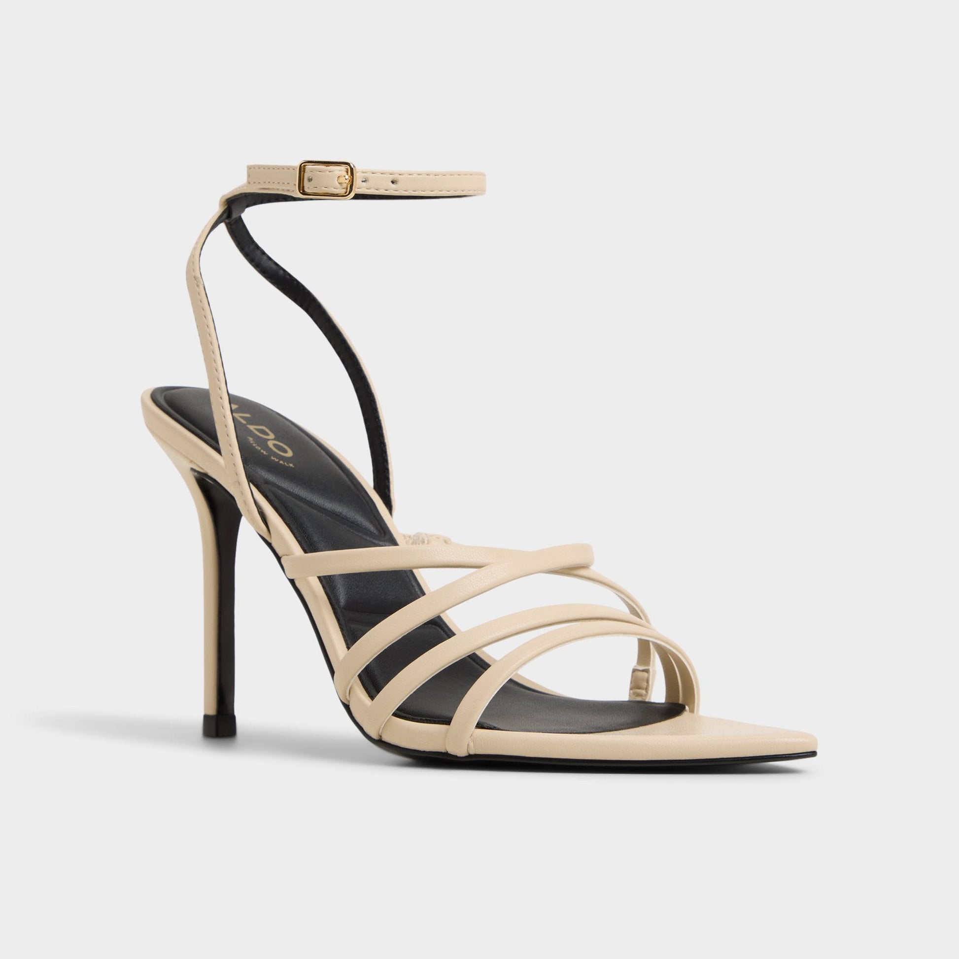 Solania Light Beige Women's Strappy sandals - Heeled sandal, Stiletto heel Aldo Light Beige