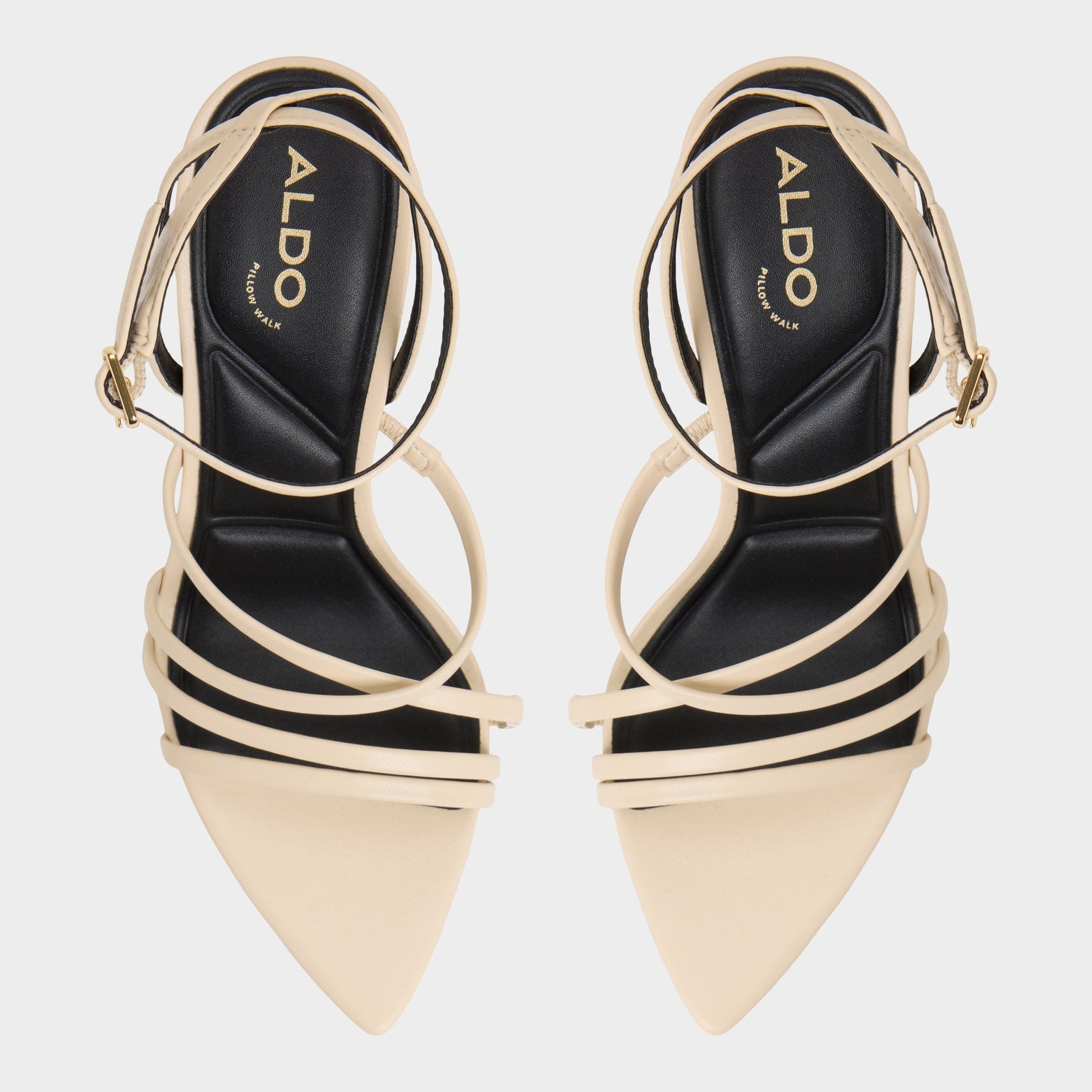 Solania Light Beige Women's Strappy sandals - Heeled sandal, Stiletto heel Aldo Light Beige