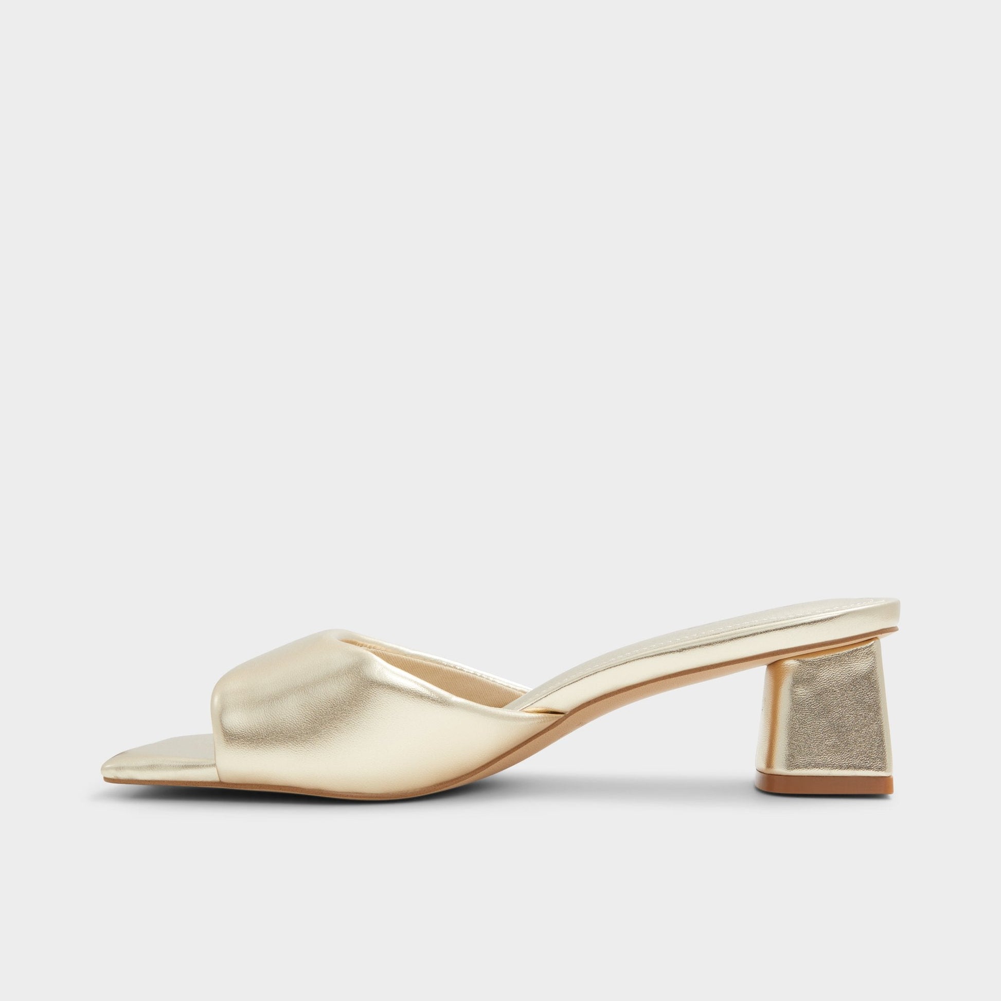 Aneka Gold Women's Heeled mules - Heeled mule, Block heel Aldo Gold