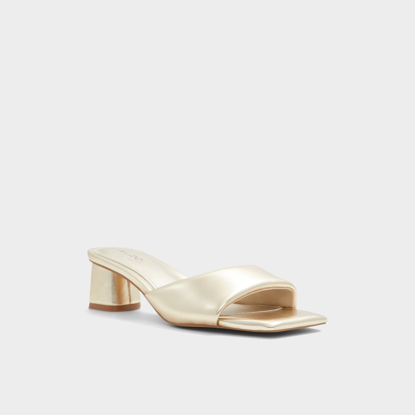 Aneka Gold Women's Heeled mules - Heeled mule, Block heel Aldo Gold