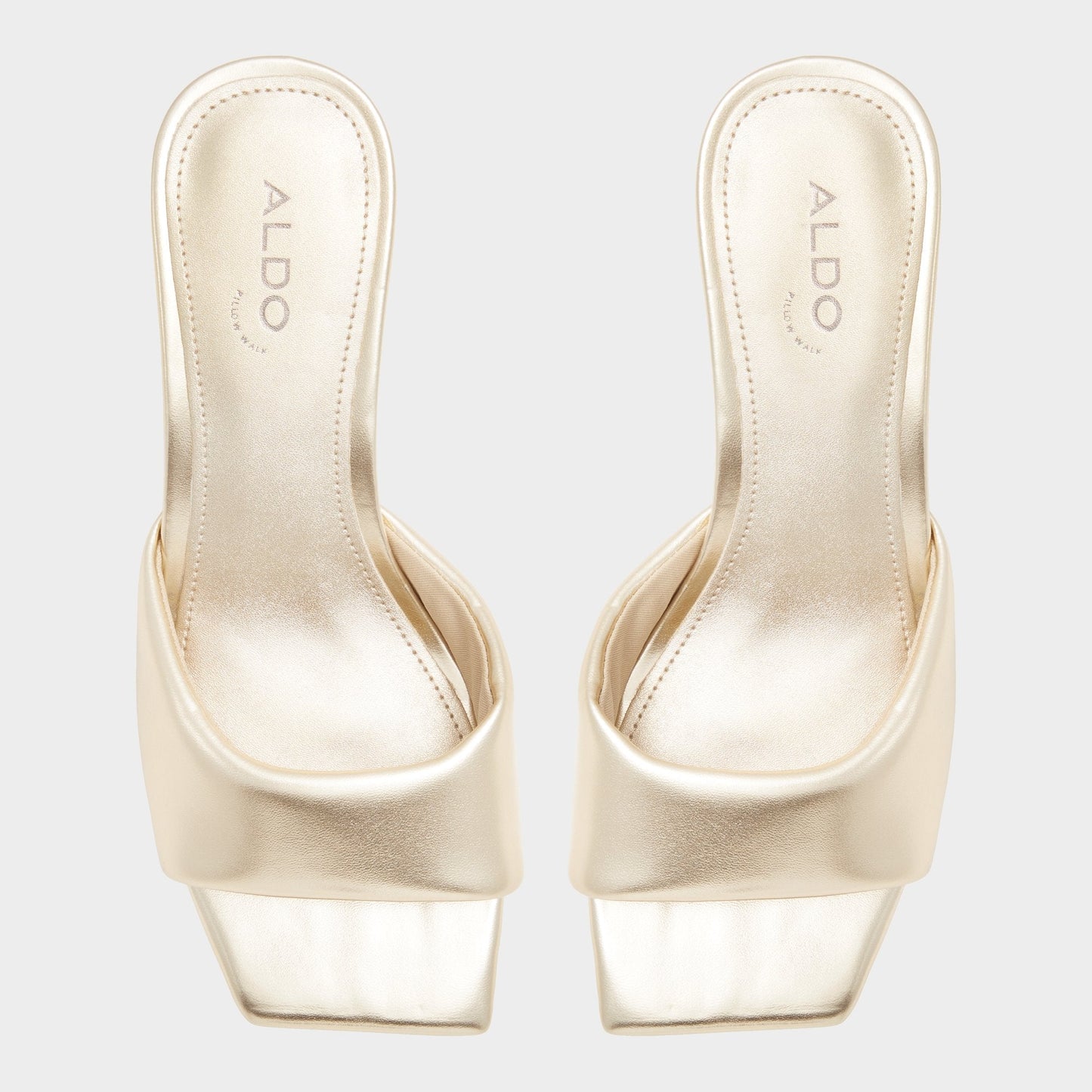 Aneka Gold Women's Heeled mules - Heeled mule, Block heel Aldo Gold