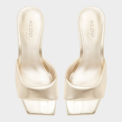 Aneka Gold Women's Heeled mules - Heeled mule, Block heel Aldo Gold