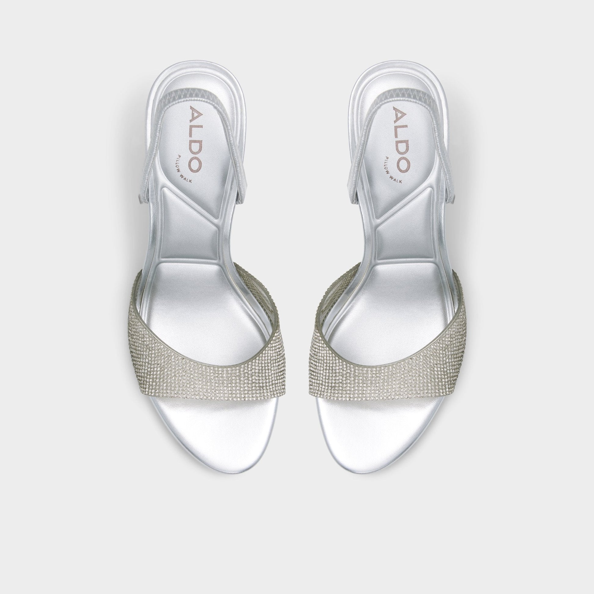 Aitana in Silver - Strappy heeled sandal, Stiletto heel Aldo Silver