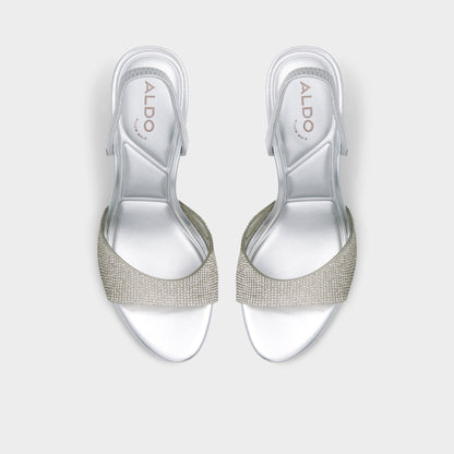 Aitana in Silver - Strappy heeled sandal, Stiletto heel Aldo Silver