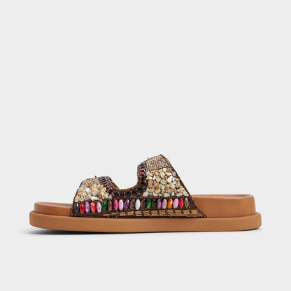 Bohochic Open Brown Women's Footbed sandals - Footbed sandal Aldo Open Brown