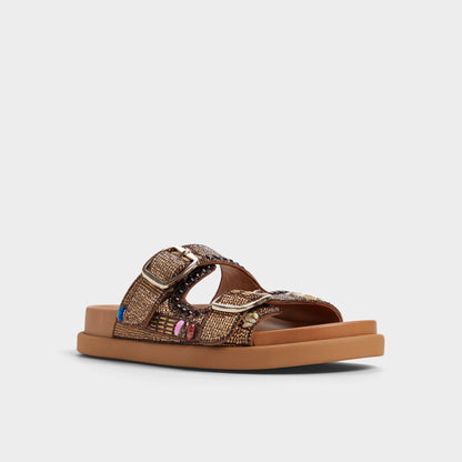 Bohochic Open Brown Women's Footbed sandals - Footbed sandal Aldo Open Brown